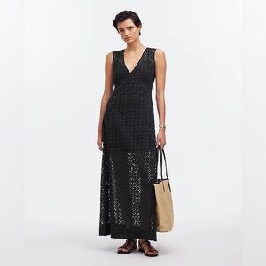 NWT Madewell Eyelet V-Neck Maxi Dress